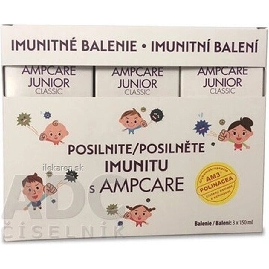 AMPCARE JUNIOR CLASSIC IMUNITY PACKAGE 3×150 ml, jarabe