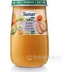 Sunar Organic vegetables, beans, veal, olive oil 1×190 g, Organic vegetable starter