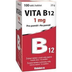 Vitabalans VITA B12 1 mg 1×100 tbl, B12 sub formă de comprimate masticabile