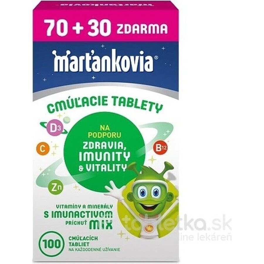 WALMARK Marțieni cu Immunactiv 1×100 tbl, supliment alimentar