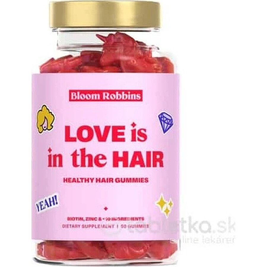 LOVE is in the HAIR - Gummies für gesundes Haar 1×60 Stück, Nahrungsergänzungsmittel