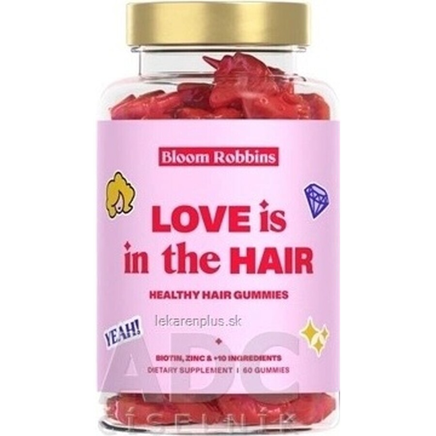 LOVE is in the HAIR - Gummies für gesundes Haar 1×60 Stück, Nahrungsergänzungsmittel