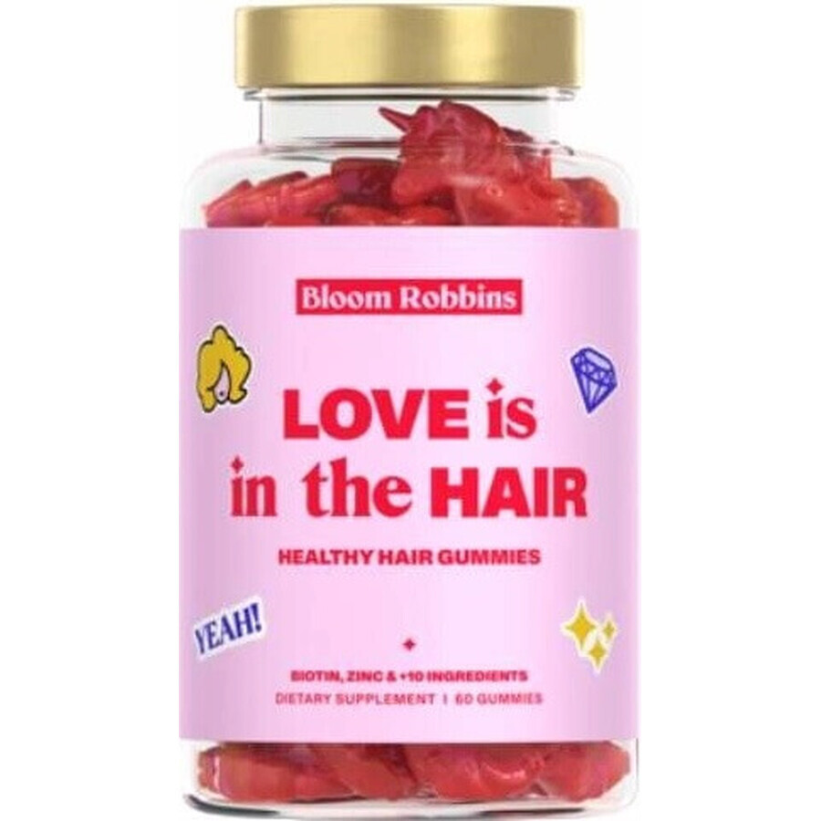 LOVE is in the HAIR - Gummies für gesundes Haar 1×60 Stück, Nahrungsergänzungsmittel