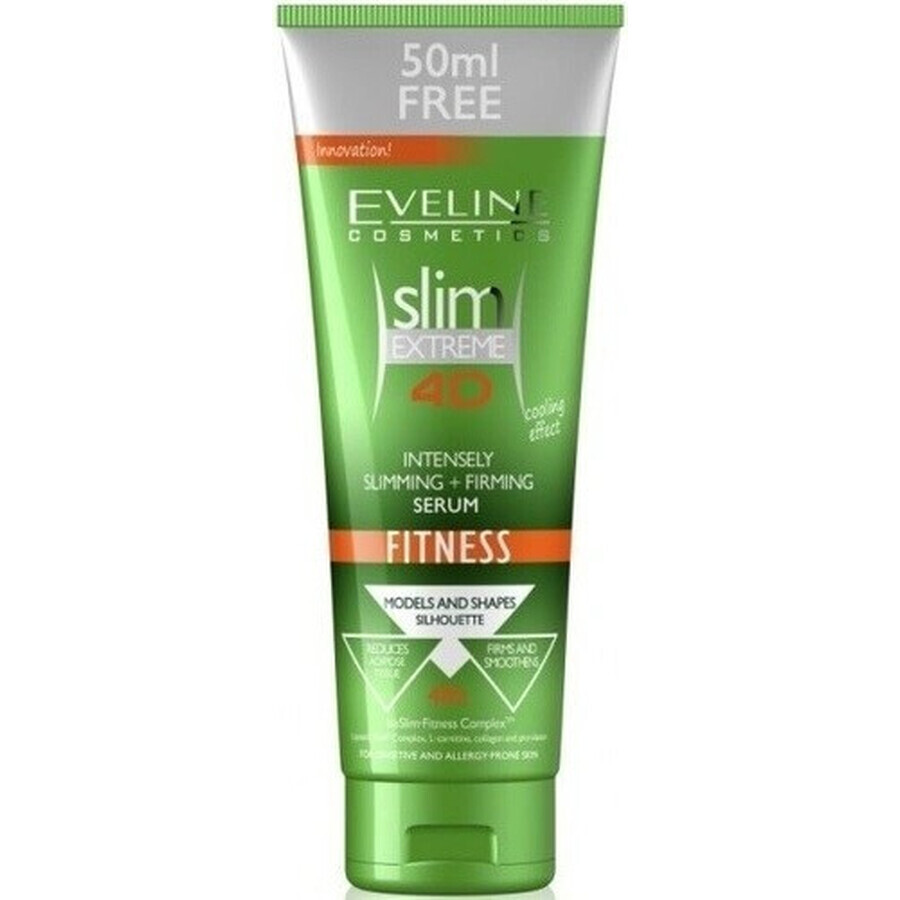 EVELINE SLIM 4D Fitness Suero Intensivo Adelgazante y Reafirmante 250ml 1×250 ml, suero