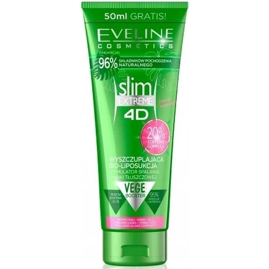 EVELINE SLIM 4D Fitness Suero Intensivo Adelgazante y Reafirmante 250ml 1×250 ml, suero