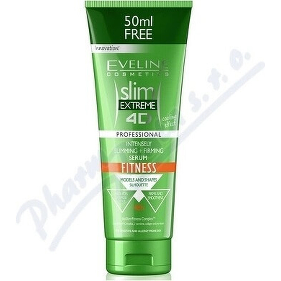 EVELINE SLIM 4D Fitness Suero Intensivo Adelgazante y Reafirmante 250ml 1×250 ml, suero