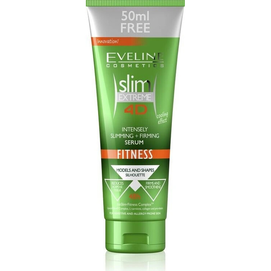 EVELINE SLIM 4D Fitness Suero Intensivo Adelgazante y Reafirmante 250ml 1×250 ml, suero