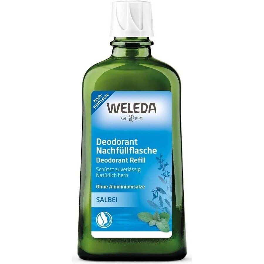 WELEDA Sage deodorant 1×200 ml, deodorant, refill - fără pulverizator