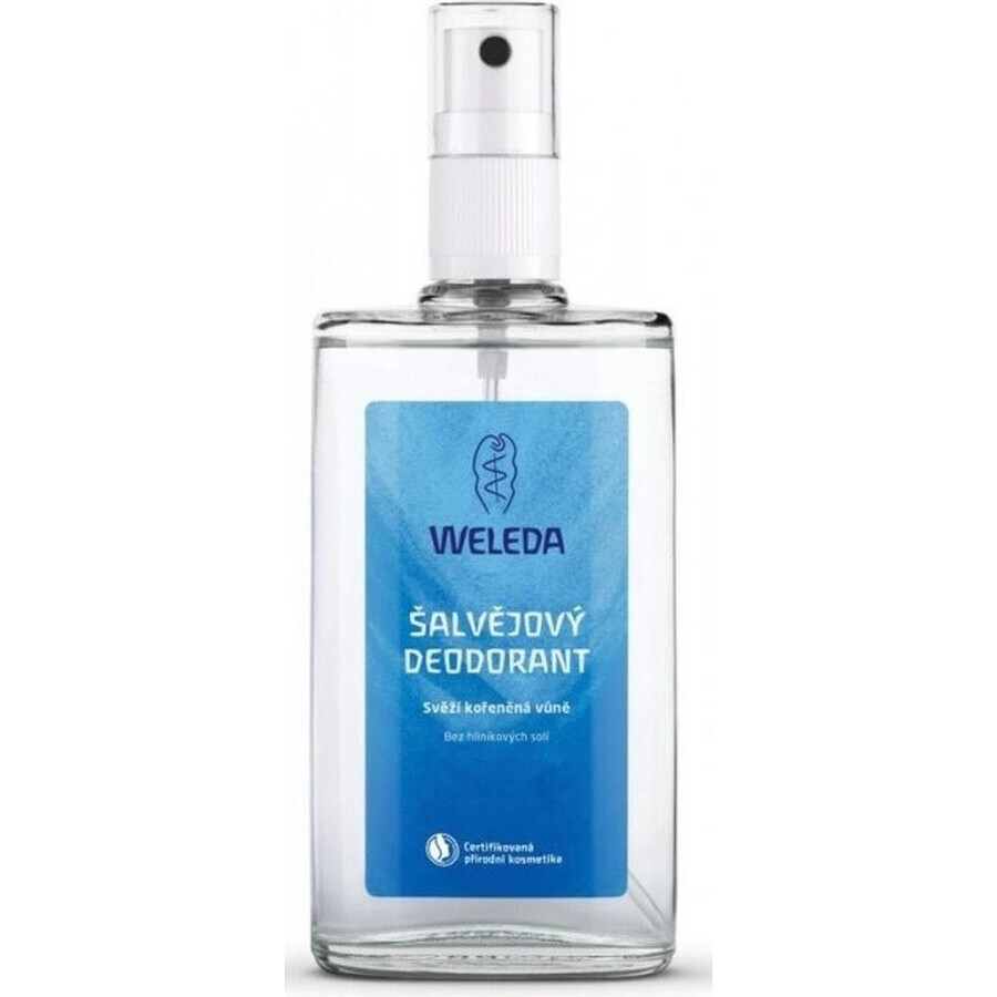 WELEDA Sage deodorant 1×200 ml, deodorant, refill - fără pulverizator