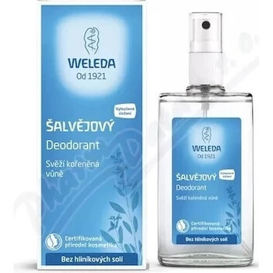 WELEDA Sage deodorant 1×200 ml, deodorant, refill - fără pulverizator