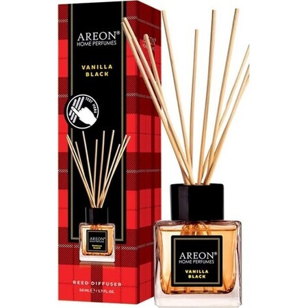 Areon Ah Parfum Sticks Black Vanilla 1×50 ml, diffuseur stick