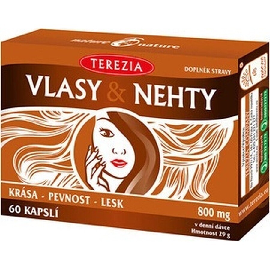 TEREZIA HAIR & NECHTY 1×60 cps, complément alimentaire