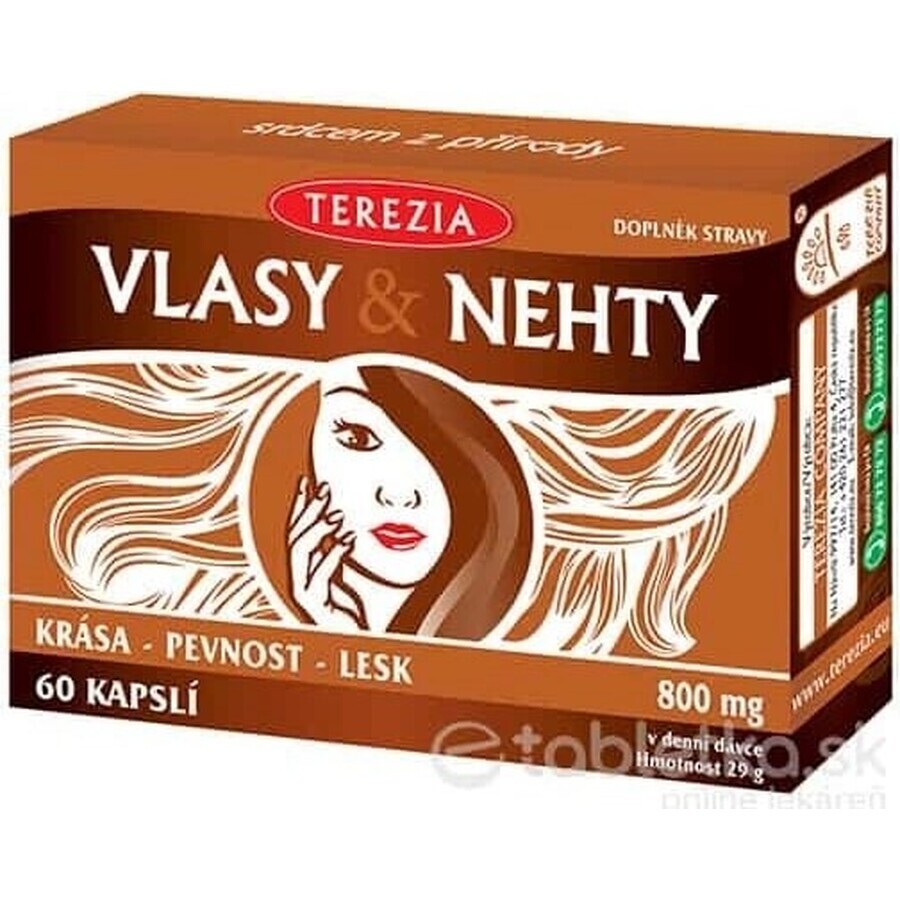 TEREZIA HAIR & NECHTY 1×60 cps, complément alimentaire