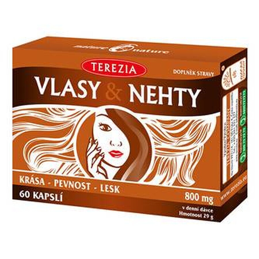 TEREZIA HAIR & NECHTY 1×60 cps, complément alimentaire