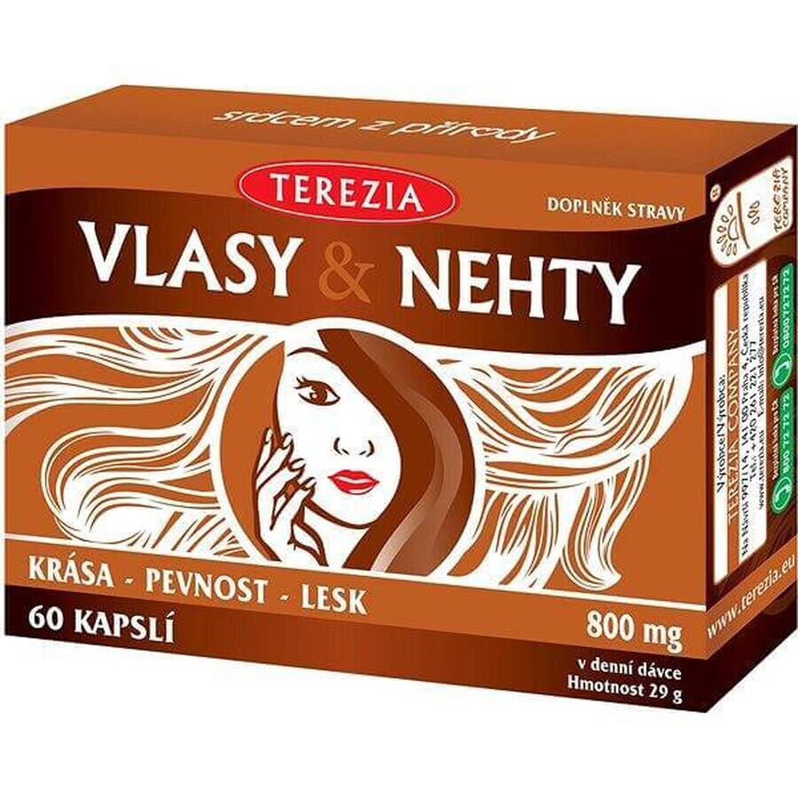 TEREZIA HAIR & NECHTY 1×60 cps, complément alimentaire