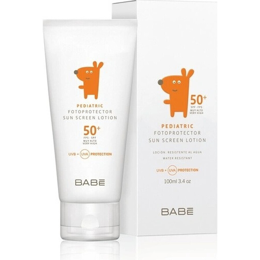 BABE DETS.OP.MILK SPF50+ 100ML CEUMED 1×100 ml, (Loțiune de protecție solară pediatrică)