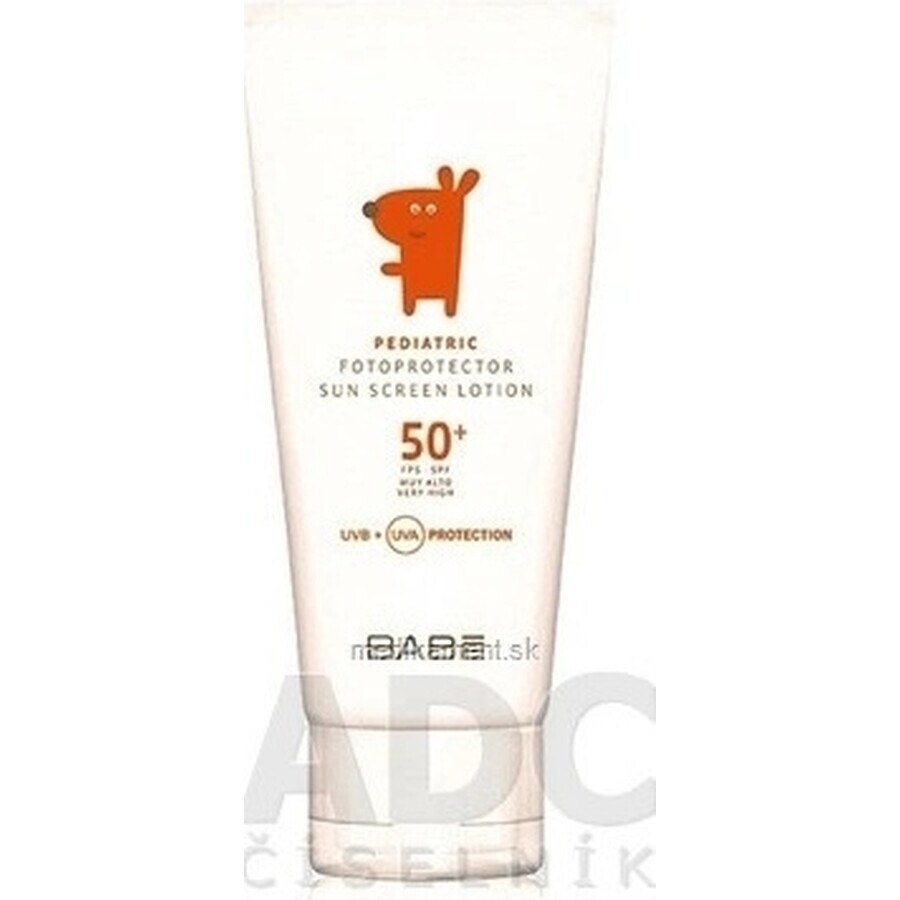 BABE DETS.OP.MILK SPF50+ 100ML CEUMED 1×100 ml, (Loțiune de protecție solară pediatrică)