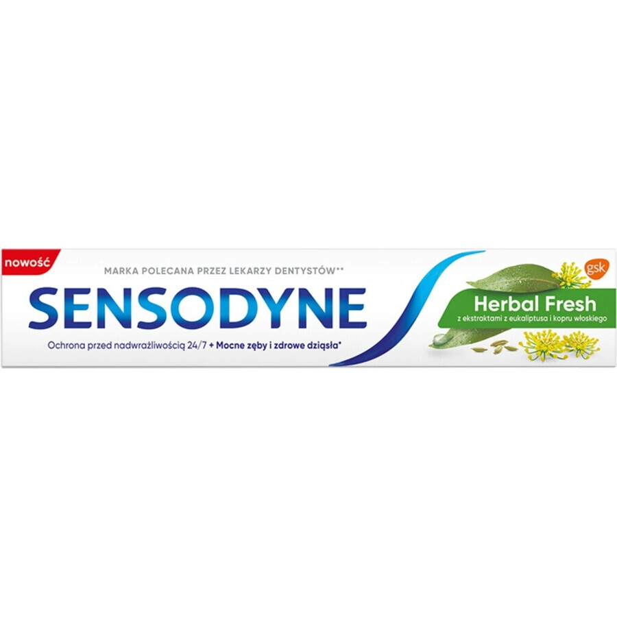 SENSODYNE Herbal Fresh 1×75 ml, pastă de dinți