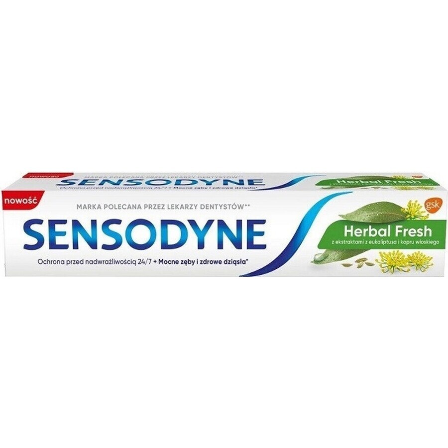 SENSODYNE Herbal Fresh 1×75 ml, pastă de dinți