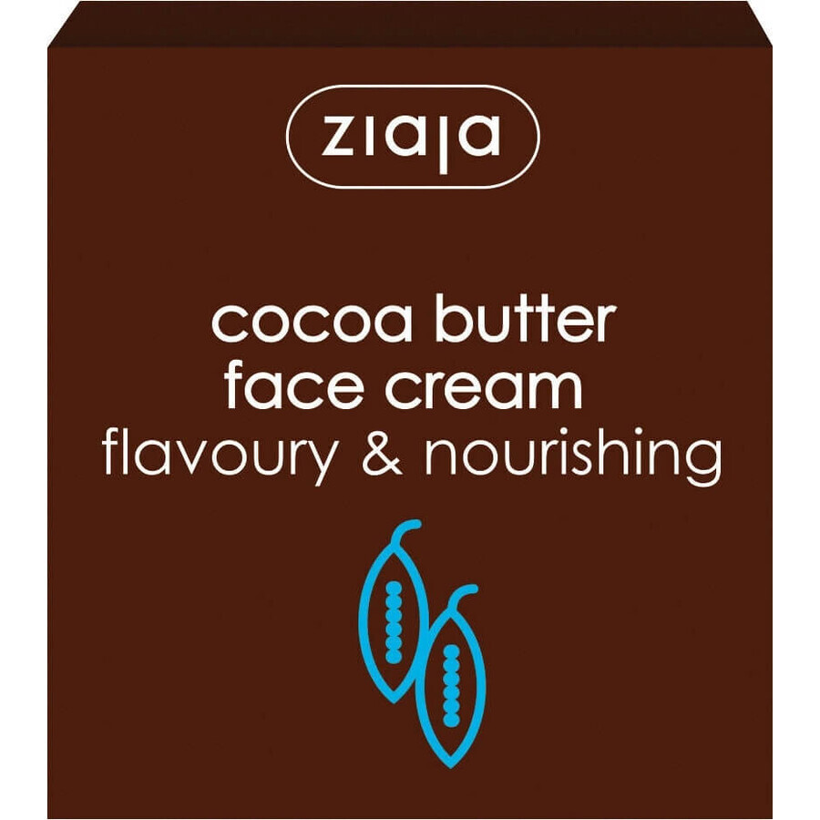 Ziaja - crema nutriente per la pelle con burro di cacao 1×50 ml, crema per la pelle