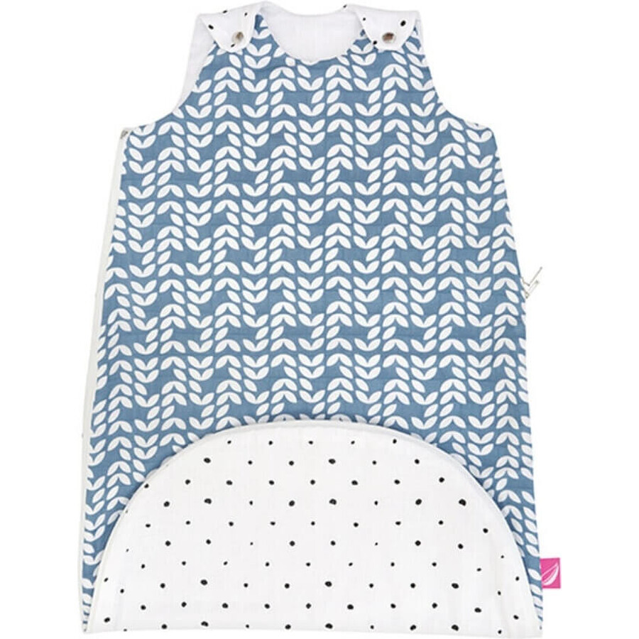 MOTHERHOOD Schlafsack 2in1 ZIP-A-Round Beige Musselin Blue Classics 3-18m 0,5 tog 1×1 pc, Schlafsack