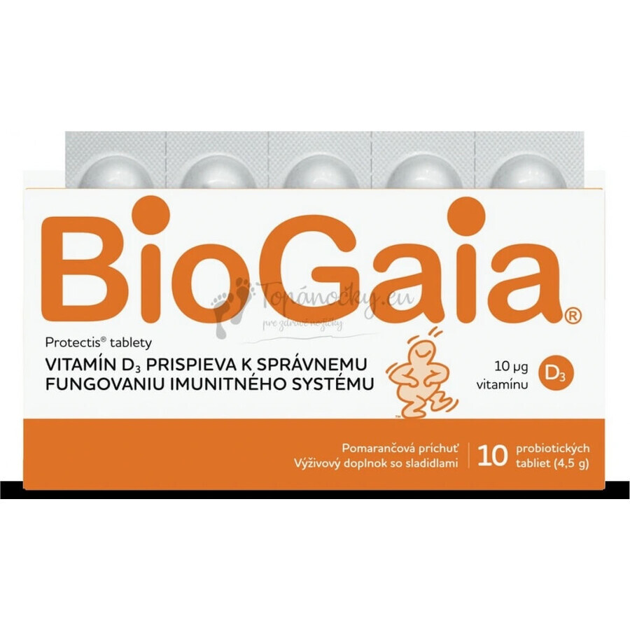 BioGaia ProTectis 1×10 pièces, comprimés à croquer - goût fraise