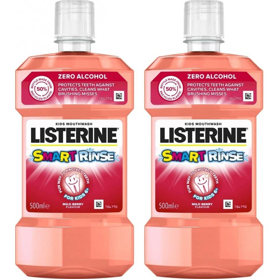 LISTERINE® SMART RINSE™ Bacău mondwater 1×500 ml, mondwater