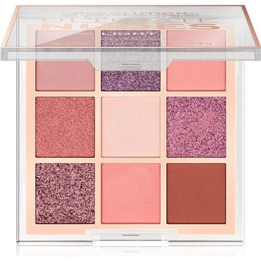 Revolution, Ultimate Nudes Medium, eyeshadow palette 1×0,90 g, eyeshadow palette