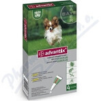 Advantix Spot-on per cani fino a 4 kg 4×0,4 ml, pipetta