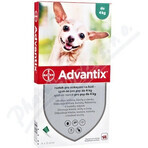 Advantix Spot-on per cani fino a 4 kg 4×0,4 ml, pipetta