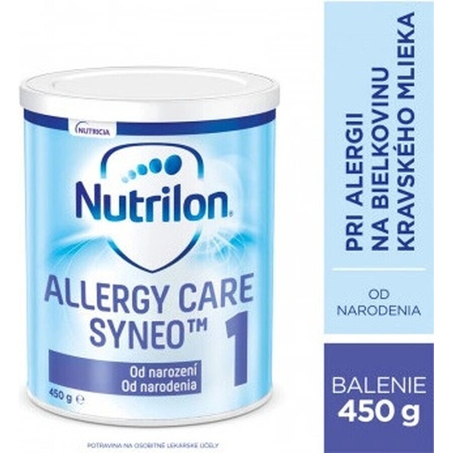 Nutrilon Allergy Care Syneo+ 1 1x450 g, leche hipoalergénica especial para bebés