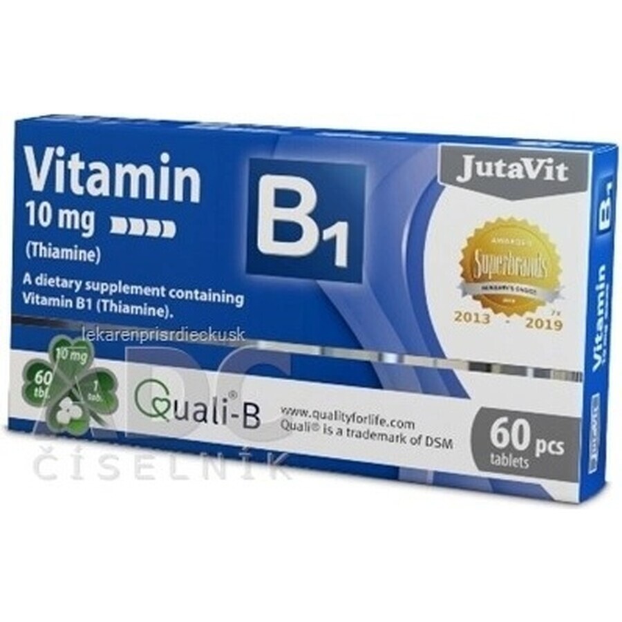 JutaVit Vitamina B1 10 mg 1×60 tbl, supliment alimentar