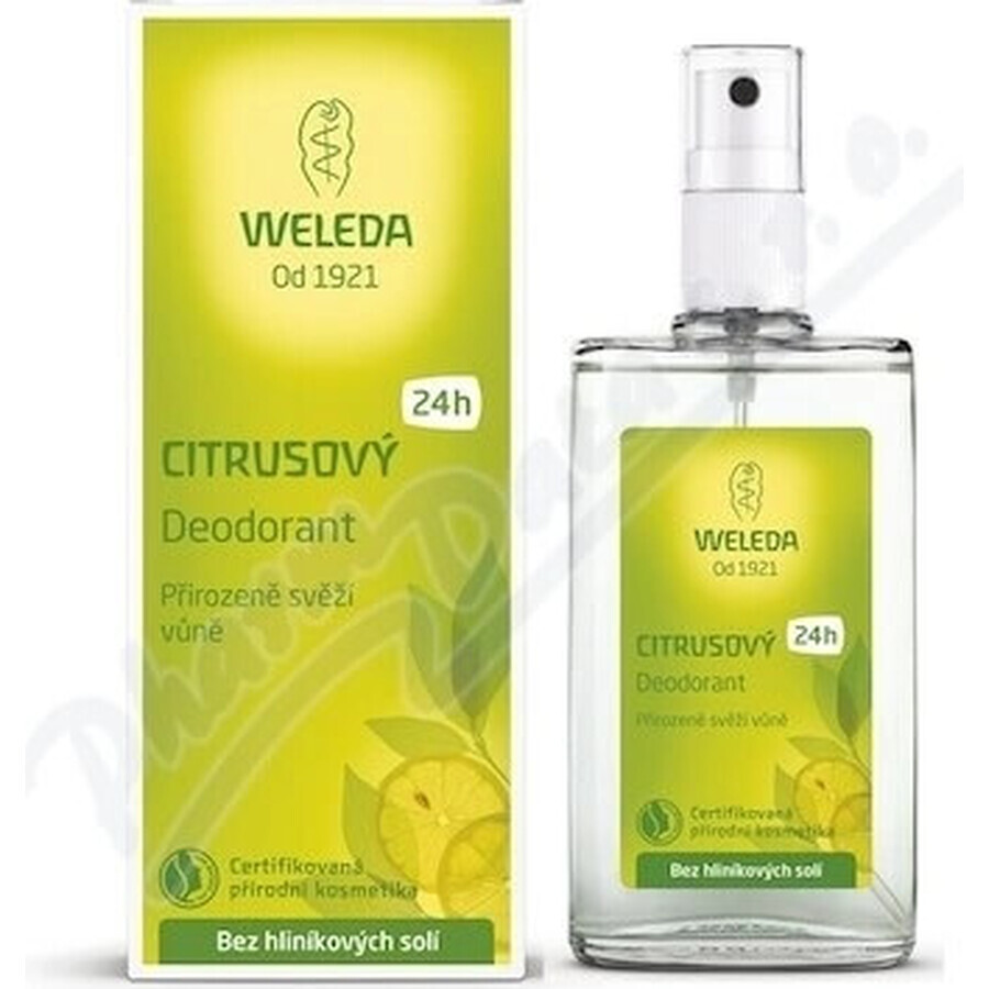 WELEDA Desodorante Citrus 1×200 ml, desodorante, recambio - sin spray