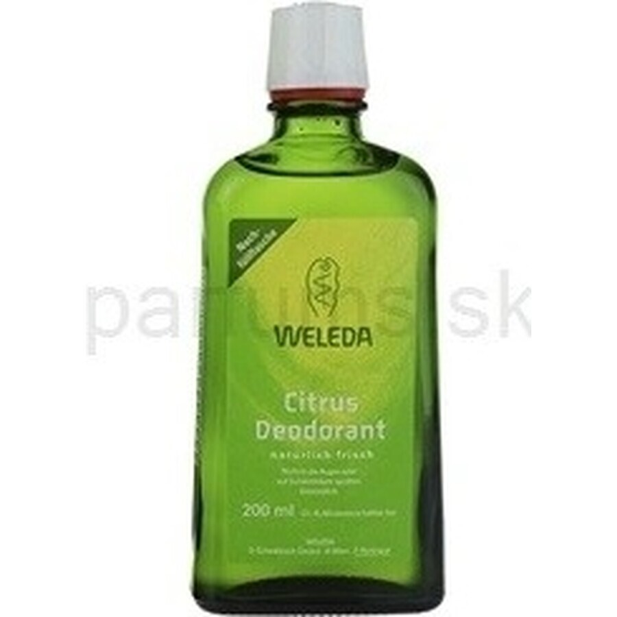 WELEDA Desodorante Citrus 1×200 ml, desodorante, recambio - sin spray