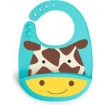 Zoo silicon bib Giraffe 6m+ 1×1 buc, bib