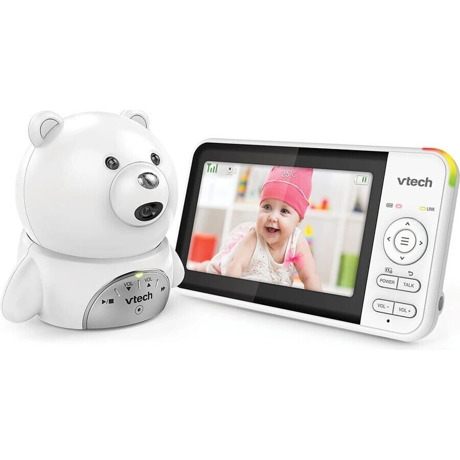 VTECH BM5150-BEAR, baby video babysitter cu ecran de 5" 1×1pcs, babysitter