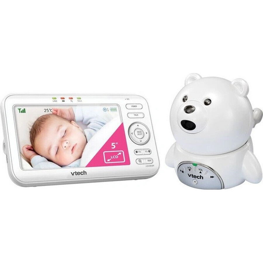 VTECH BM5150-BEAR, baby video babysitter cu ecran de 5" 1×1pcs, babysitter