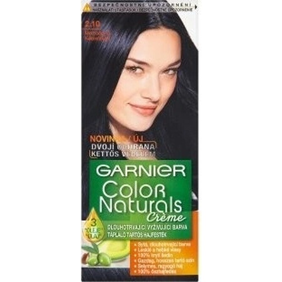 Garnier Color Naturals Colore permanente per capelli 2.10 Blu-Nero 1×1 pezzo, colore per capelli