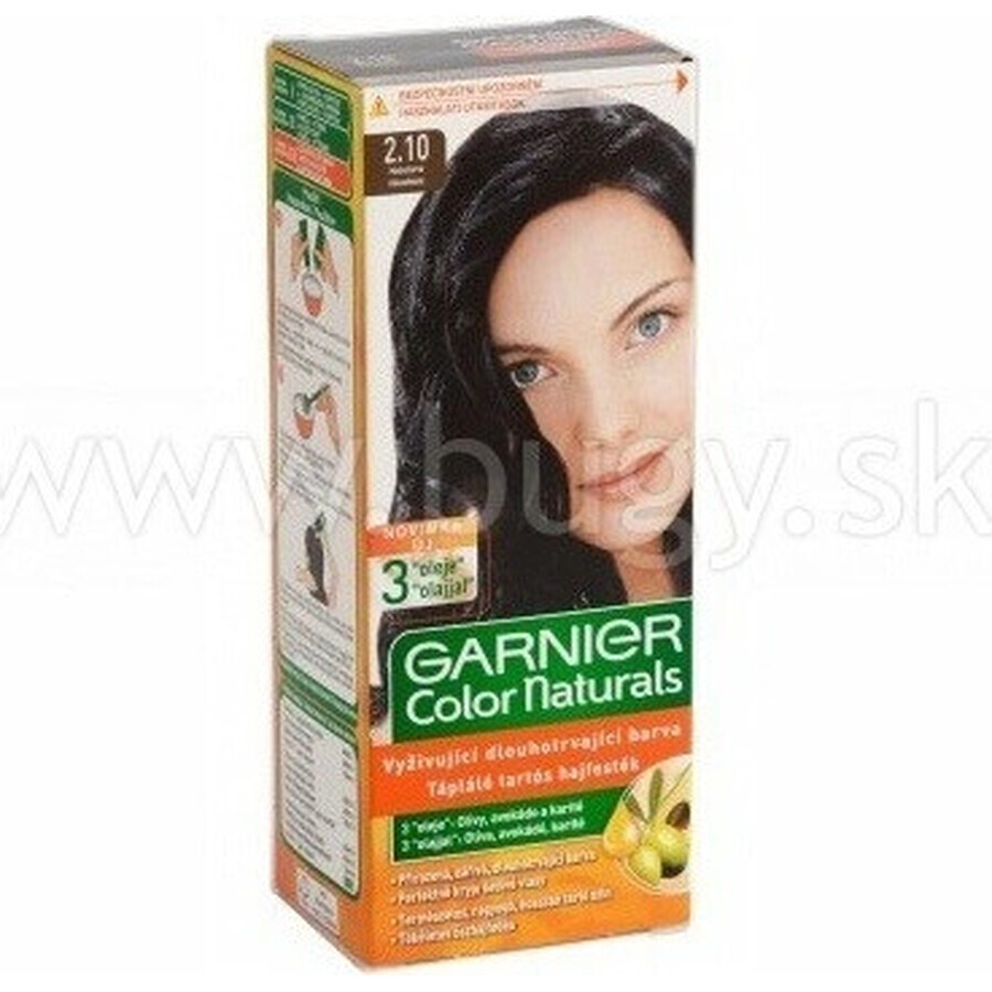 Garnier Color Naturals Colore permanente per capelli 2.10 Blu-Nero 1×1 pezzo, colore per capelli