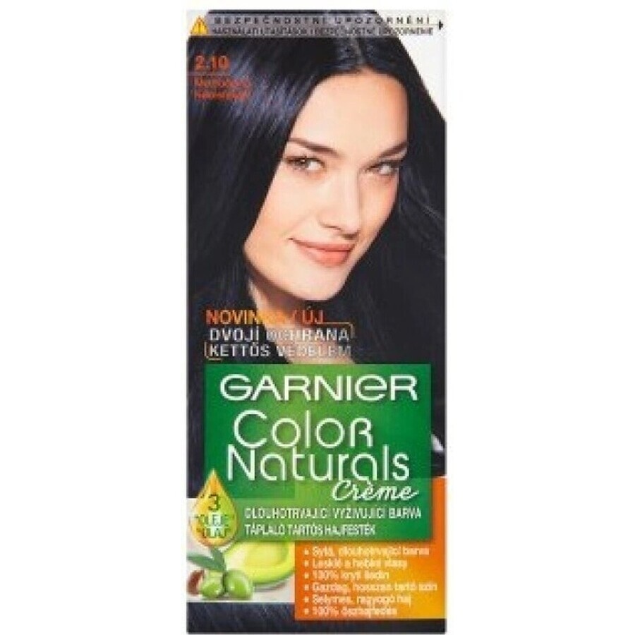 Garnier Color Naturals Colore permanente per capelli 2.10 Blu-Nero 1×1 pezzo, colore per capelli