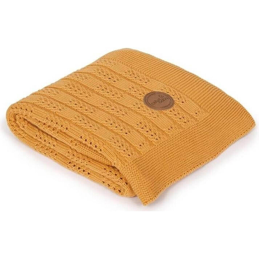 CEBA Pătură tricotată în cutie cadou 90 x 90 Herringbone Peru 1×1 bucată, 100% bumbac