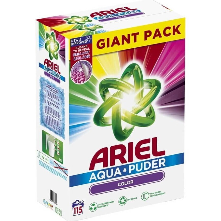 Ariel Powder 6.325kg/115PD Color 1×6.32kg pulbere