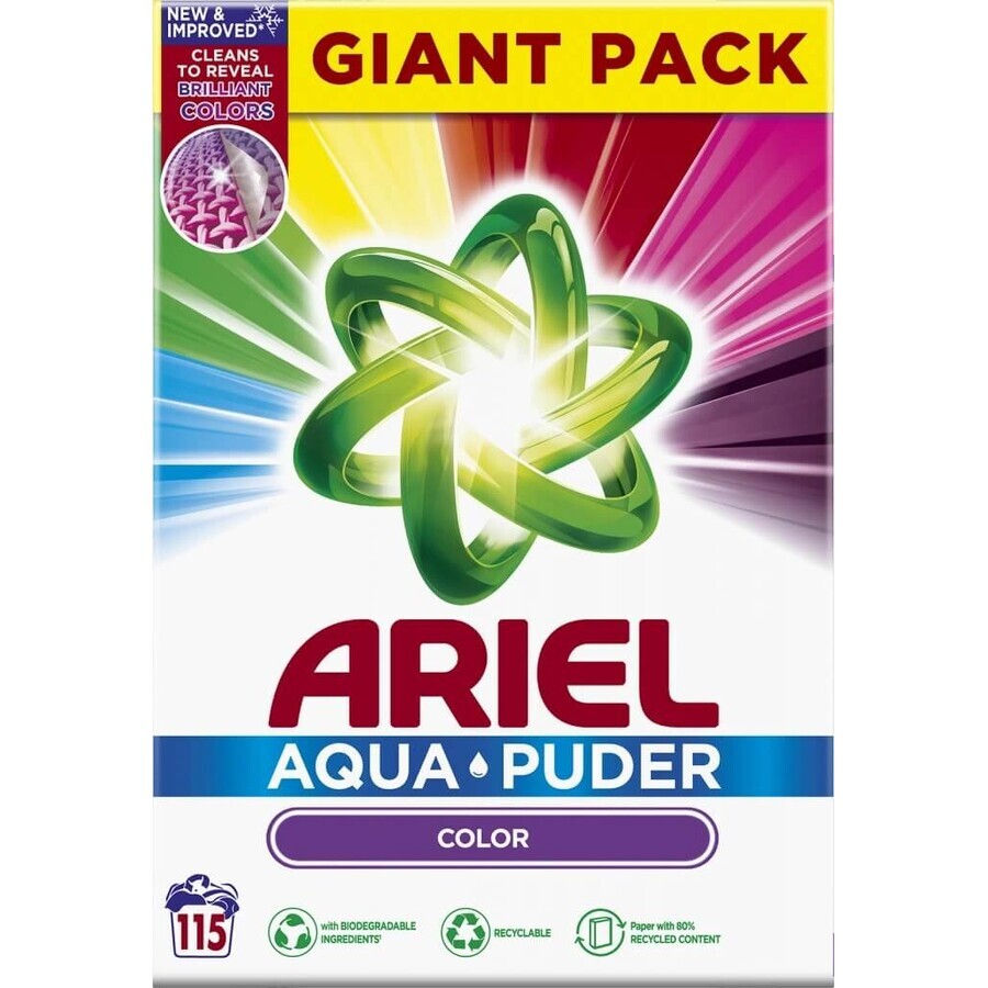 Ariel Powder 6.325kg/115PD Color 1×6.32kg pulbere