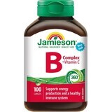 JAMIESON B-COMPLEX CU VITAMINA C 1×100 tbl, b-complex