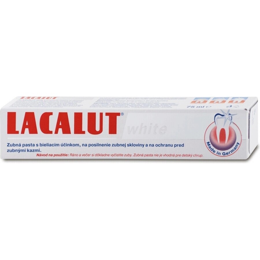 LACALUT WITTE TOOTH PASTE 1×75 ml, pasta