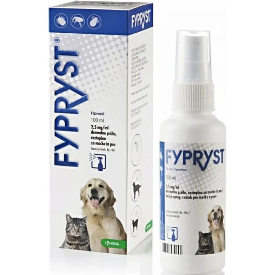 FYPRYST 2,5 mg/ml 1×100 ml, flea spray