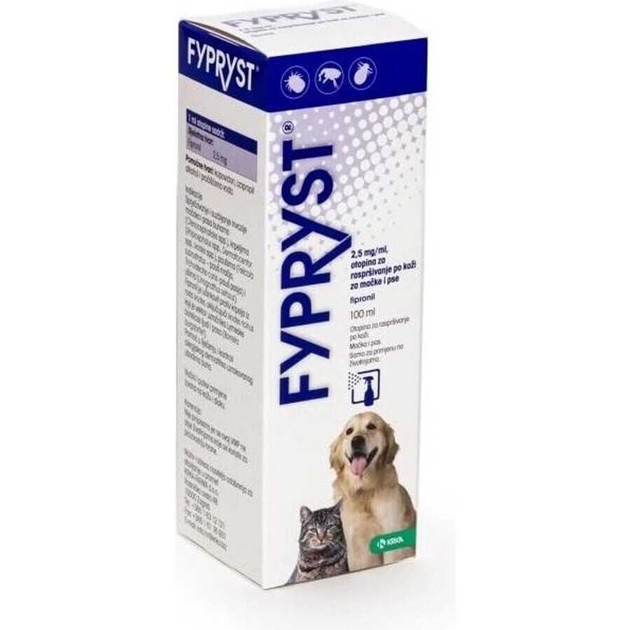 FYPRYST 2,5 mg/ml 1×100 ml, flea spray