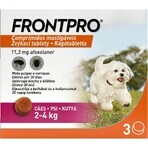 FRONTPRO® comprimate masticabile antiparazitare pentru câini (2-4 kg) 1×3 tbl, comprimate antiparazitare