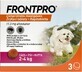 FRONTPRO&#174; comprimate masticabile antiparazitare pentru c&#226;ini (2-4 kg) 1&#215;3 tbl, comprimate antiparazitare