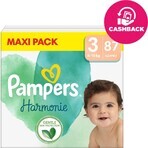 PAMPERS HARMONIE BABY DIAPERS V.3 6-10KG 87KS 1×87 pcs, couches taille 3